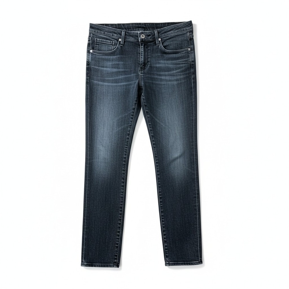 AG Adriano Goldschmied The Stevie Slim Straight Ankle Dark Wash Jeans Size 29R